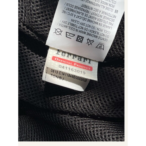 Puma Mens Lg Rare Scuderia Ferrari Windbreaker Jacket Black Blue Car Collector - Picture 9 of 12